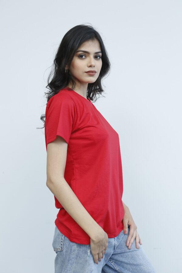 SHORT SLEEVE T SHIRT - Red - YK Clothing