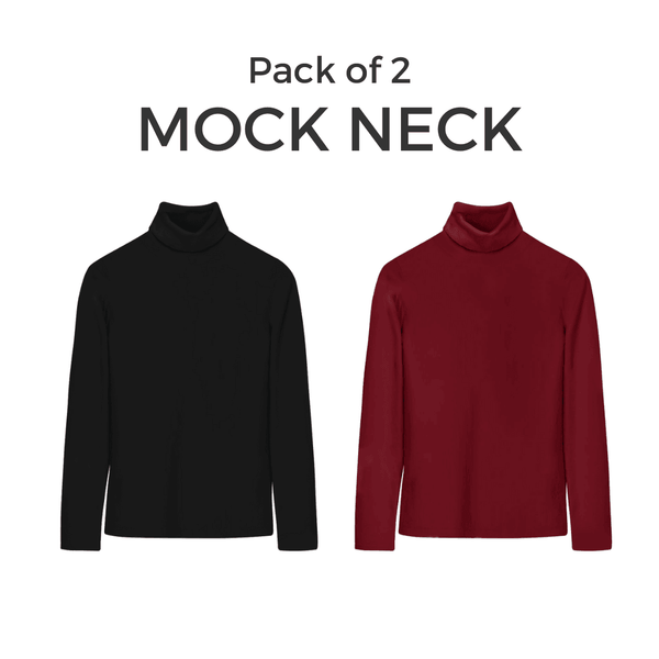 Bundle Of 2 Basic Turtle/Mock Neck - YK Clothing