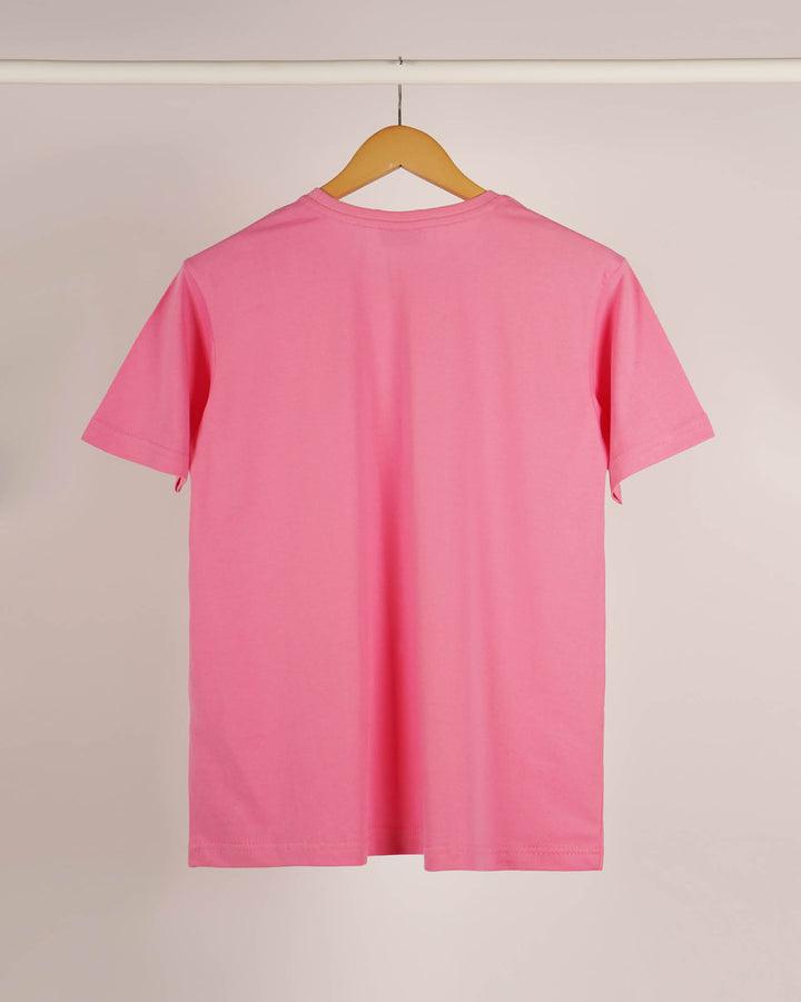 SHORT SLEEVE T SHIRT - Pink - YK Clothing