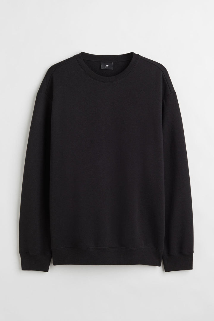 Basic Black Sweatshirt - YK Clothing